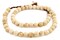 The Bead Chest Naga Conch Shell Beads - Full Strand of Genuine Natural Ocean Seashell Beads from Nepal (Round 10mm, Vintage)